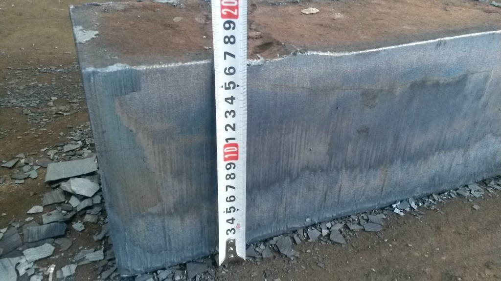 Газокислородна резка конструкционной стали толщиной от 110 мм GR 125